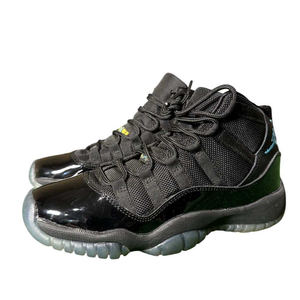 Nike Air Jordan 11 Retro Gamma Blue Black 378038-006 Kids Size 3.5Y GS Sneakers